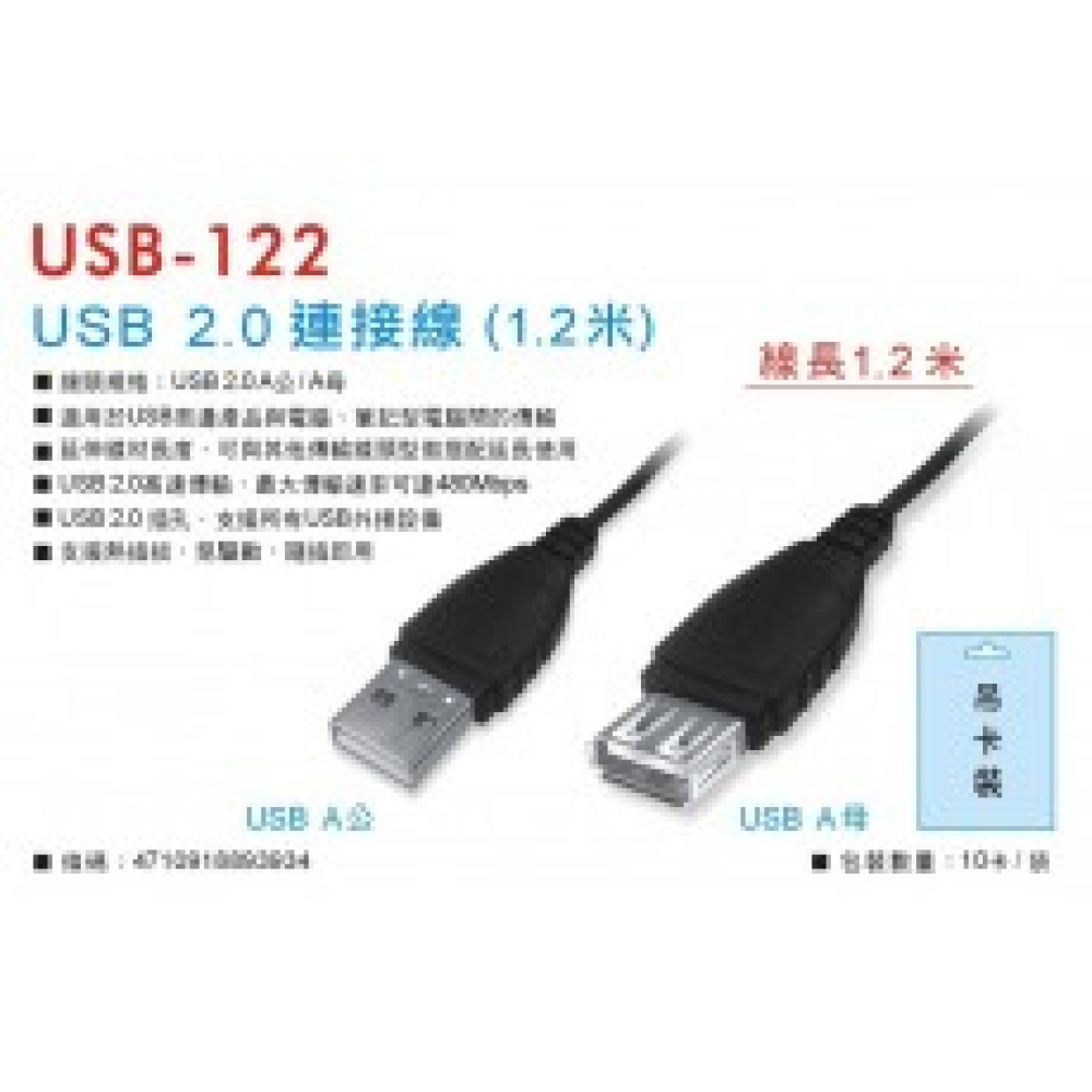 USB1,2米線
