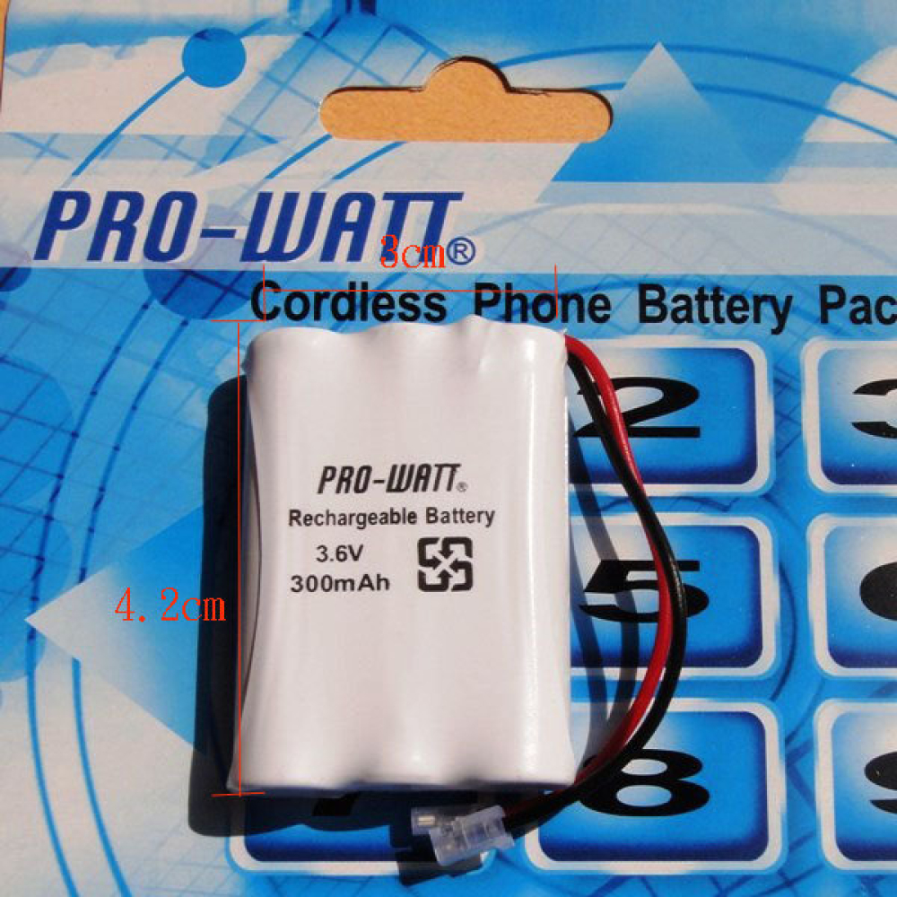 P-140 3.6V300mAh   無線電話電池萬用頭