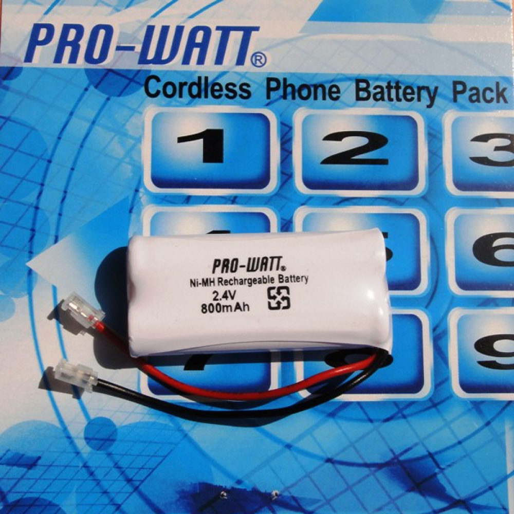 P-54 2.4V 800mAh　無線電話電池萬用頭