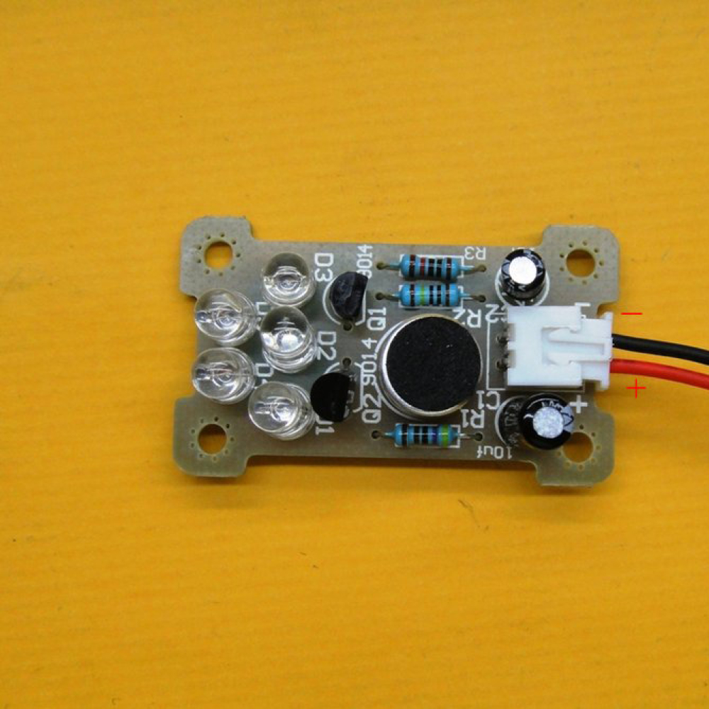 聲控 5mm 綠色LED 旋律燈電子製作套件 KC-0068