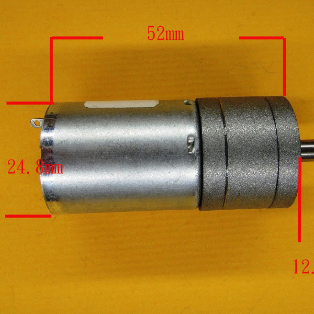 370金屬齒輪大扭矩全新直流減速電機大力 智能小車馬達9V-12V-24V KR-0022-77