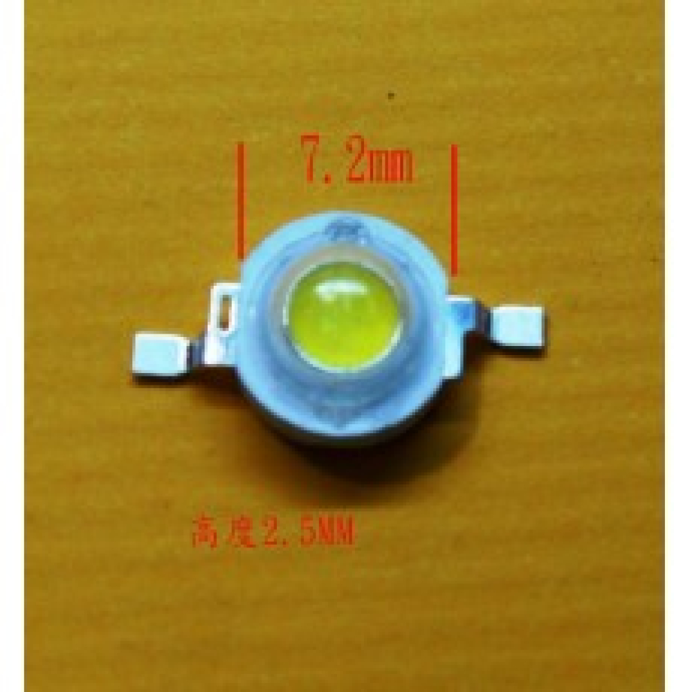 3W白燈 3瓦 白光燈珠 白色大功率LED 散光照明LED 140-150LM