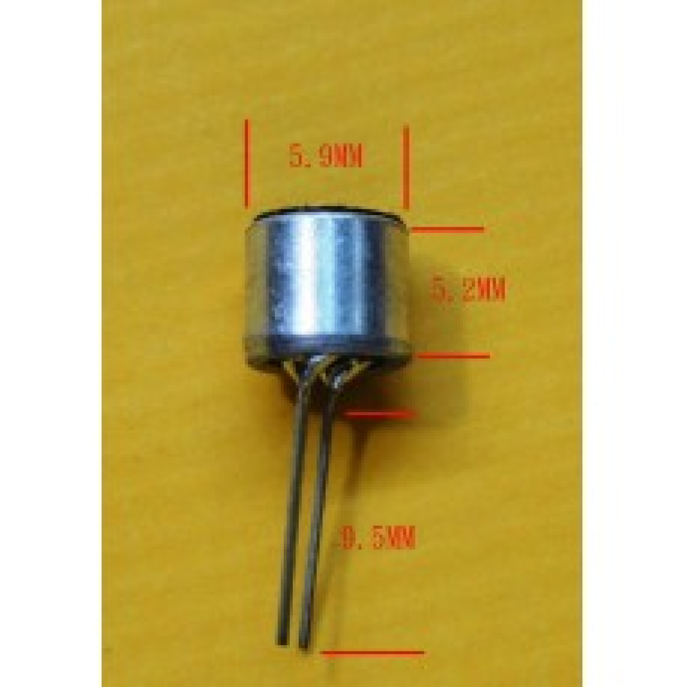 6050帶引腳 咪頭 6*5mm 駐極體話筒 拾音器 MIC-6050
