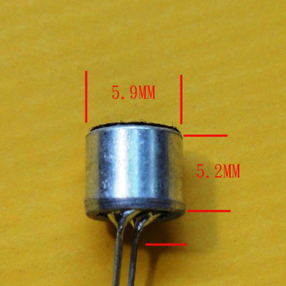 6050帶引腳 咪頭 6*5mm 駐極體話筒 拾音器 MIC-6050
