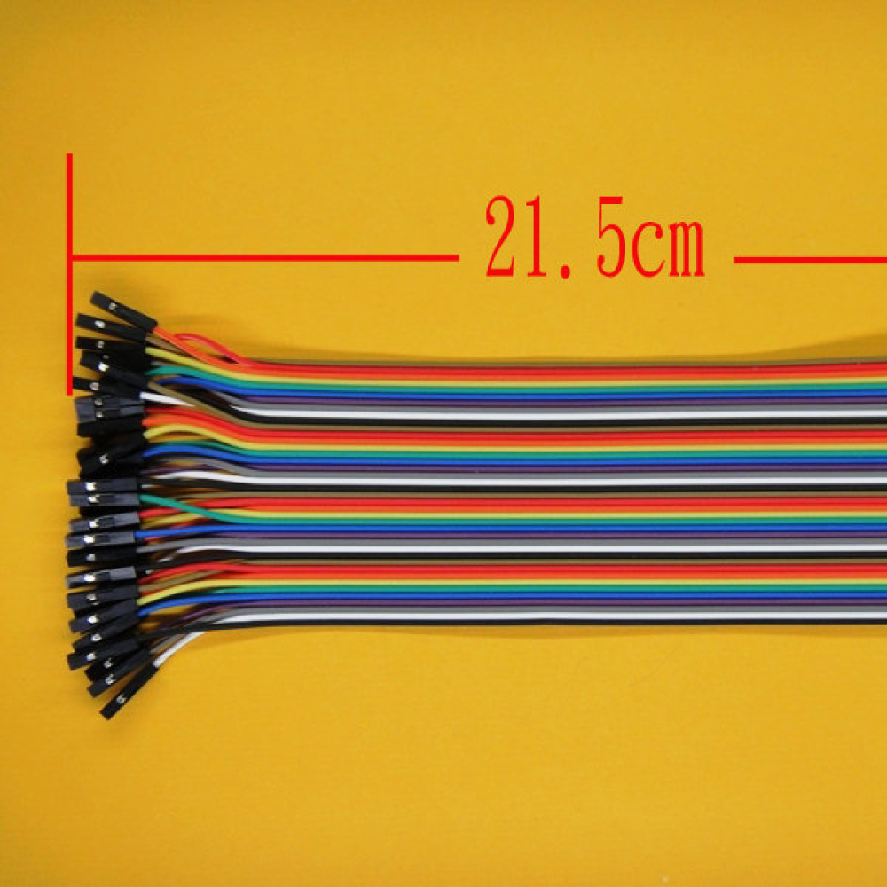 40P 杜邦線公頭轉母頭 彩排線 轉接線 麵包線 長約20CM 40根一排 KA-0041