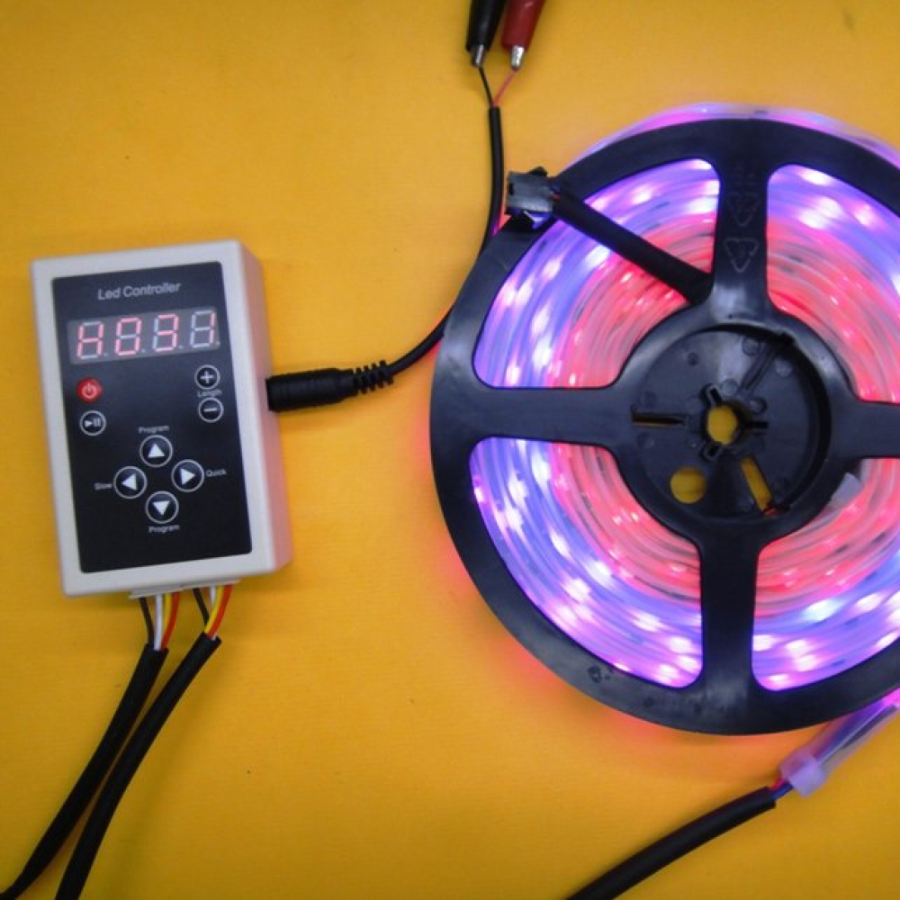【大順電子】LED燈條可程式設計5050貼片幻彩 IP67 6803IC 控制器 133個模式可調 LED-133