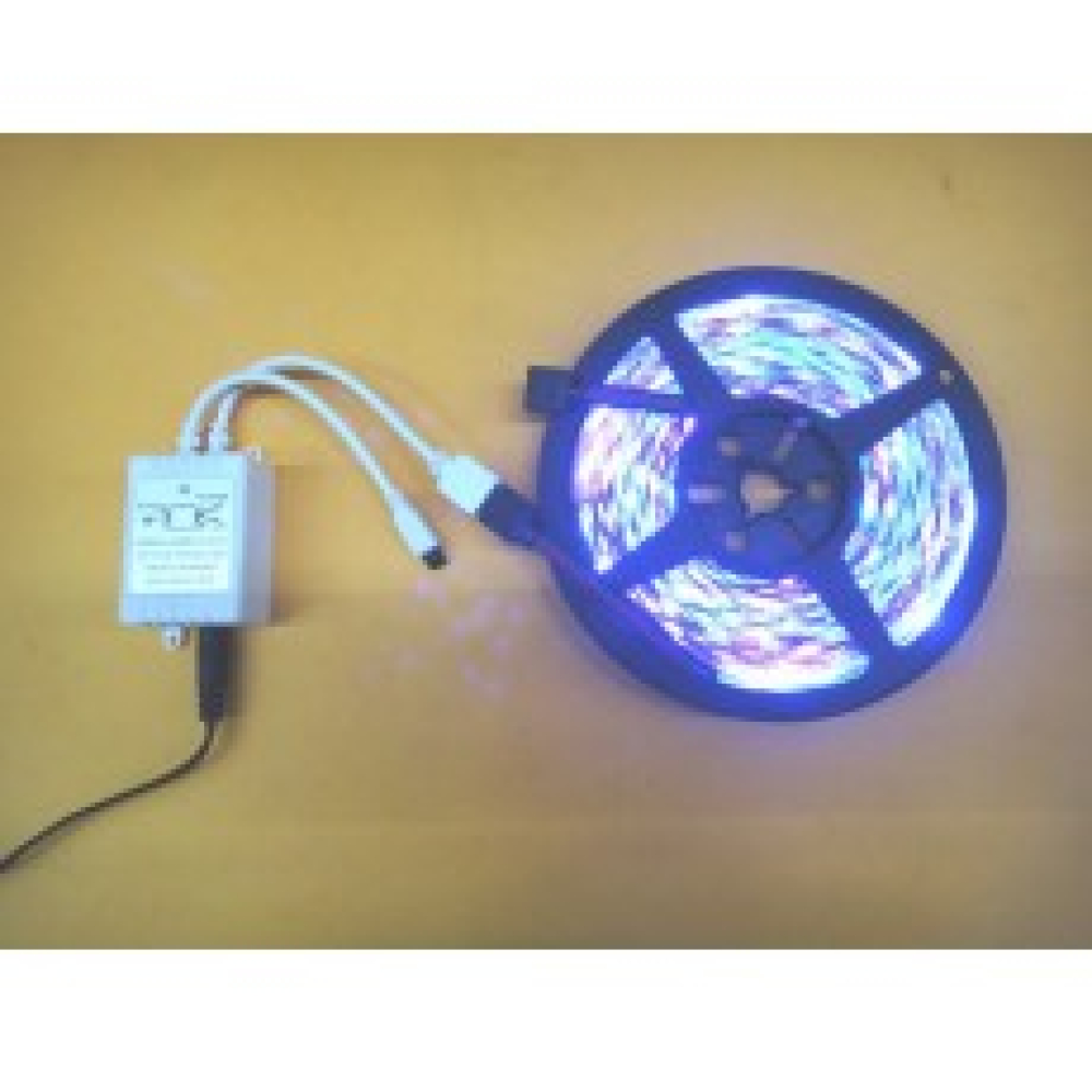 【大順電子】5050LED燈帶低壓12V七彩燈帶LED高亮防水七彩變色RGB吊頂櫃檯燈帶 5米長