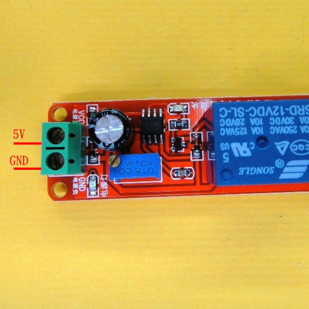 12V延時導通繼電器模組 延時開關(1-10S延時) 機器人智慧小車配件 KR-0003