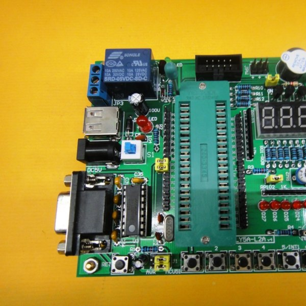 AVR/51單晶片  學習板 DIY學習板 L2A散件套裝+STC89C52 K51-0004