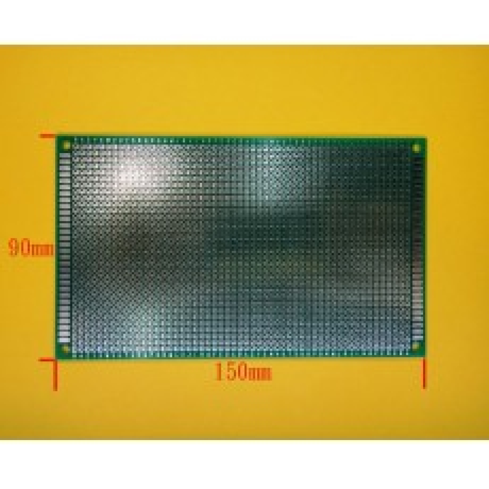 單面 洞洞板 噴錫 綠 FRP 玻纖萬用板 PCB板 9x15cm 厚度1.6  KC-0052