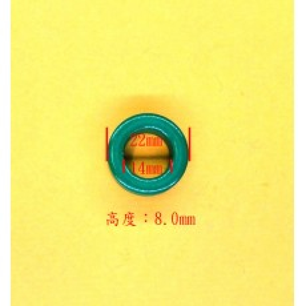 綠色鐵氧體磁環22*14*8.0mm 抗干擾磁環 電感骨架 濾波器磁環