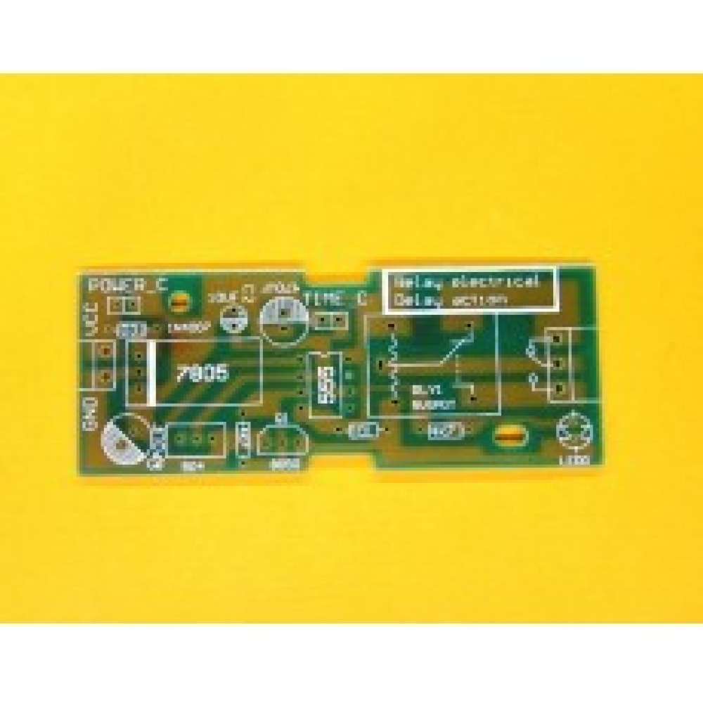 NE555繼電器上電延時動作模組 1秒-5分鐘可調 空PCB板 KC-0010