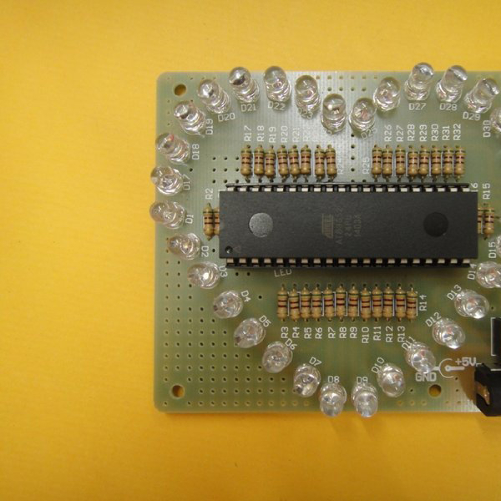 炫光51單晶片 開發入門製作套件心形流水燈 心型 PCB板 送資料
