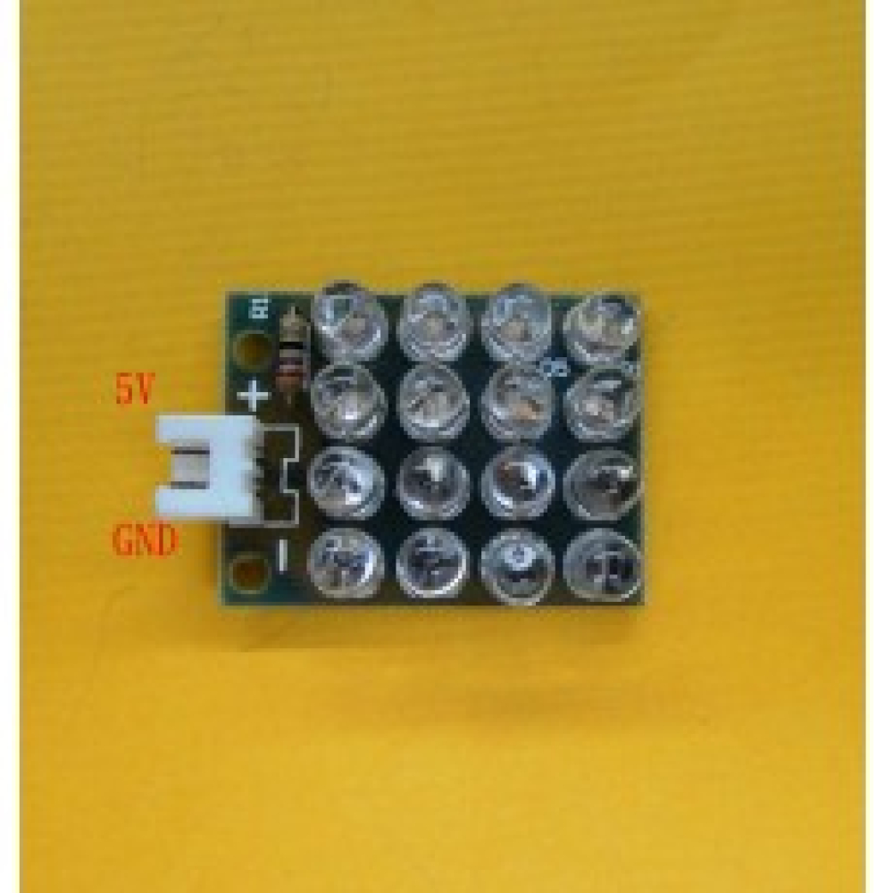 5MM LED發光二極體燈板 4*4 LED 燈板 散件 白色 藍色 紅色均有