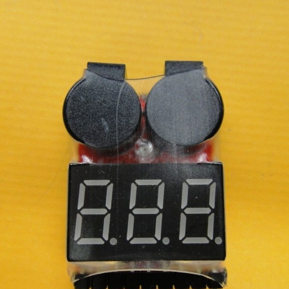 1-8S最新款 2合1 電量顯示器 BB響 低壓(可調)報警器 蜂鳴器 電顯 KC-0036