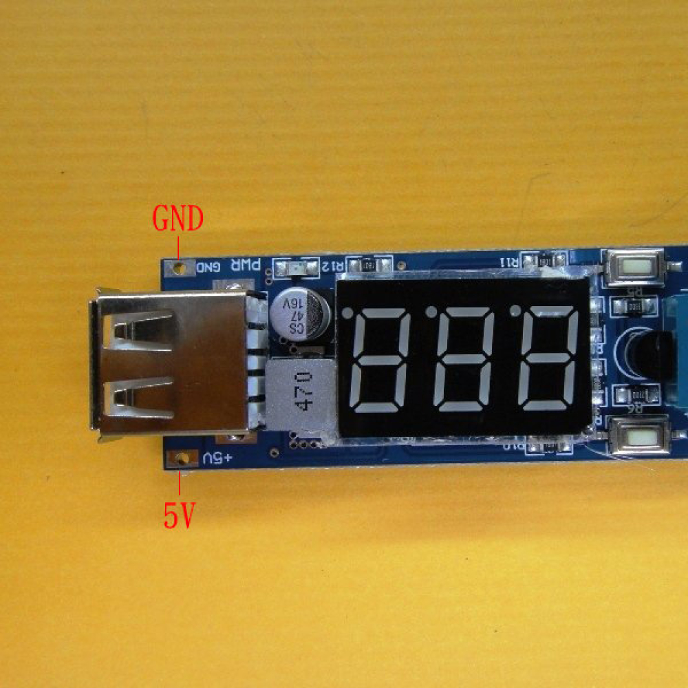 DC-DC 降壓電源模組 6.5v12V~40V轉5V +車載電壓表 USB充電 手機 KC-0041