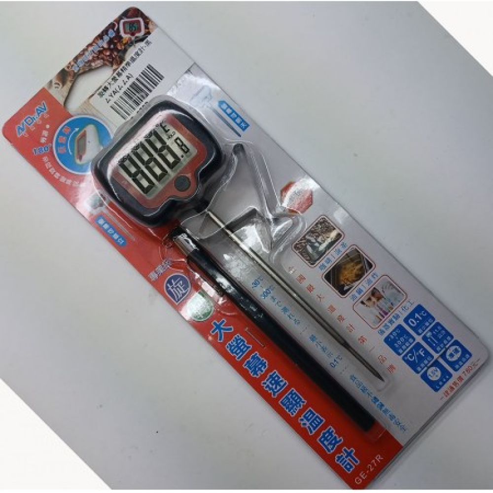GE-27R 旋轉大螢幕準確溫度計 -30~+300度(黑/白)