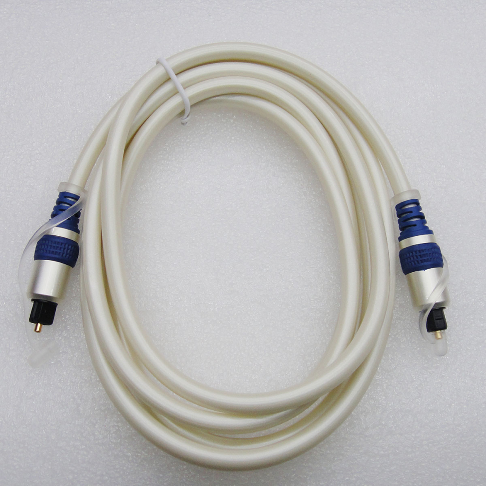 G1604C 光纖線四方珠光白 3米