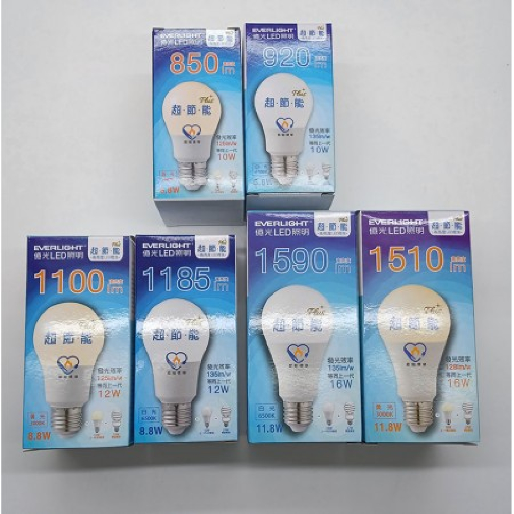 EV-8-8-Y 億光LED全電壓球泡8.8W黃光