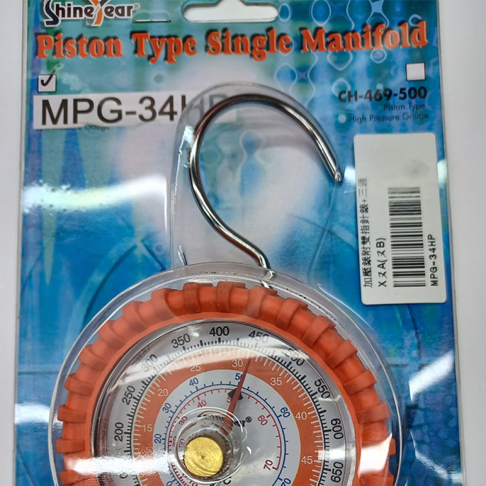 MPG-34HP R32 R410 雙指針加壓錶頭