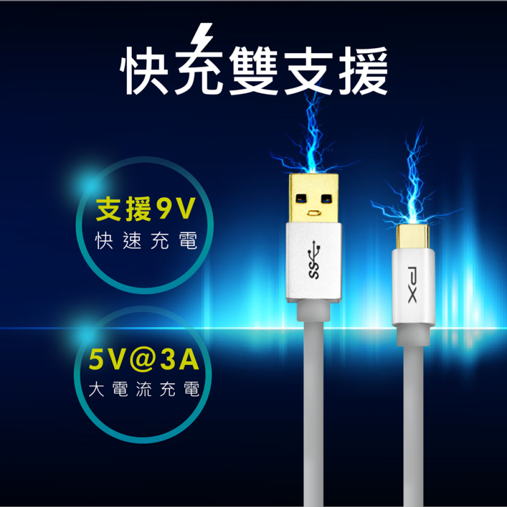 USB 3.1 GEN1 C to A超高速充電傳輸線