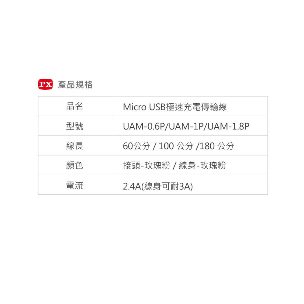 Micro USB極速充電傳輸線