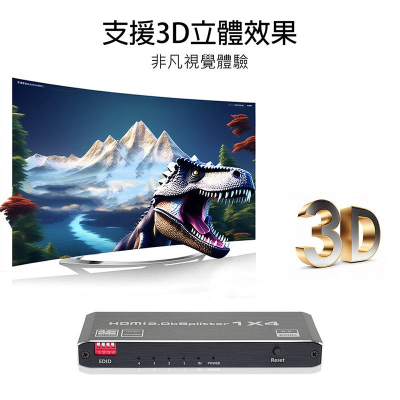 HSP-2714  HDMI 分配器 1進4出